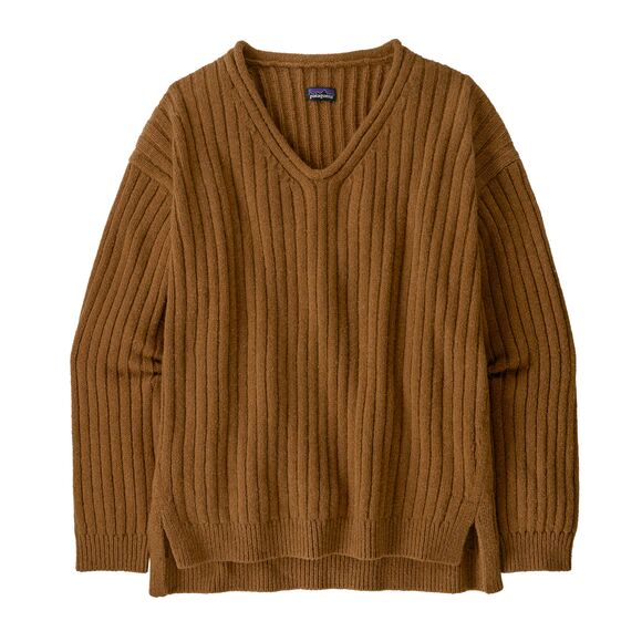 Women's Recycled Wool-Blend V-Neck Sweater 51165