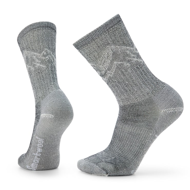 Adult Unisex Hike Classic Edition Light Cushion Mountain Pattern Crew Socks SW001644