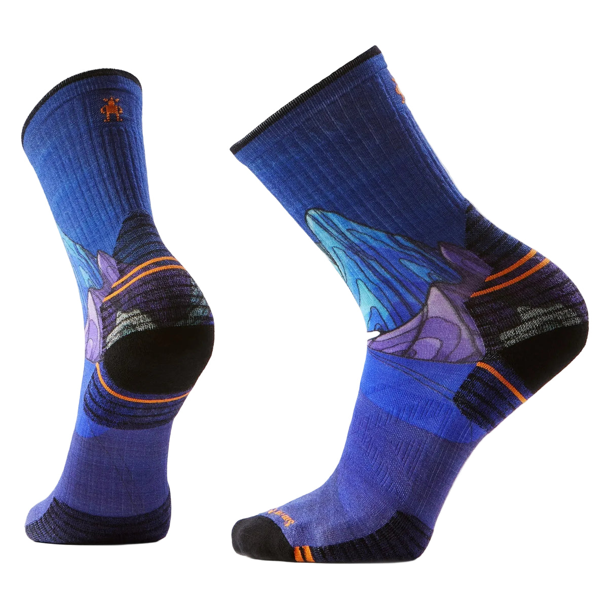 Hike Targeted Cushion Mountain Myth Print Crew Socks SW003033