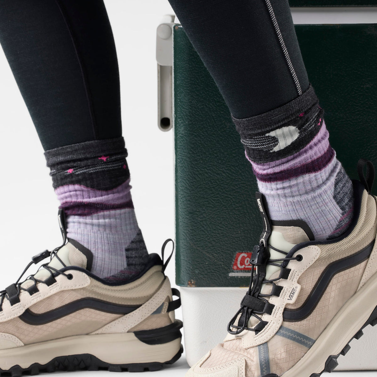 Women's Hike Targeted Cushion Lunar Trek Crew Socks SW003134