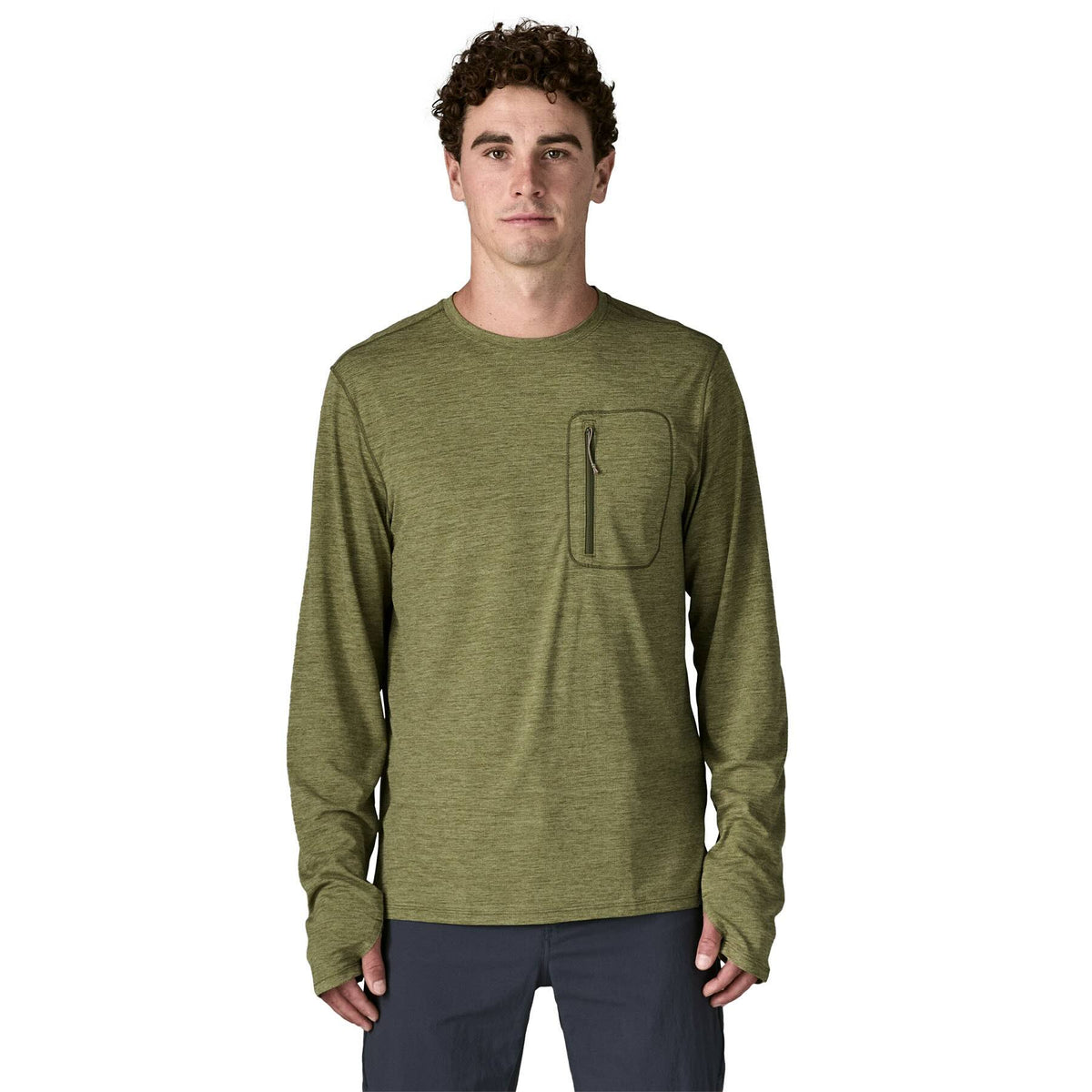 Men's Long-Sleeved Cap Cool Sun Shirt 44790